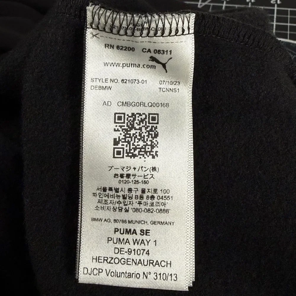 BMW® M Motorsport / PUMA®  |  “STATEMENT”™  |  BLACK HOODIE  |  MENS-M  |  NEW